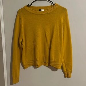 H&M mustard knit sweater
